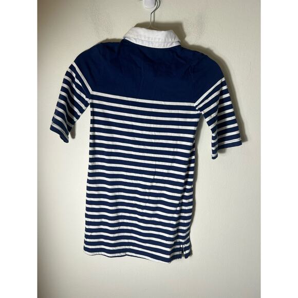 Vineyard Vines Girls Navy and White Stripe Dress Sz S - Picture 2 of 3